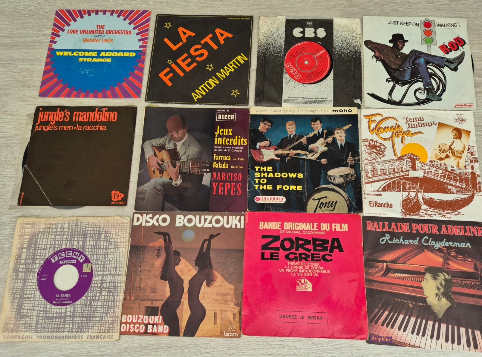 Lot de 88 45 tours, Enlèvement