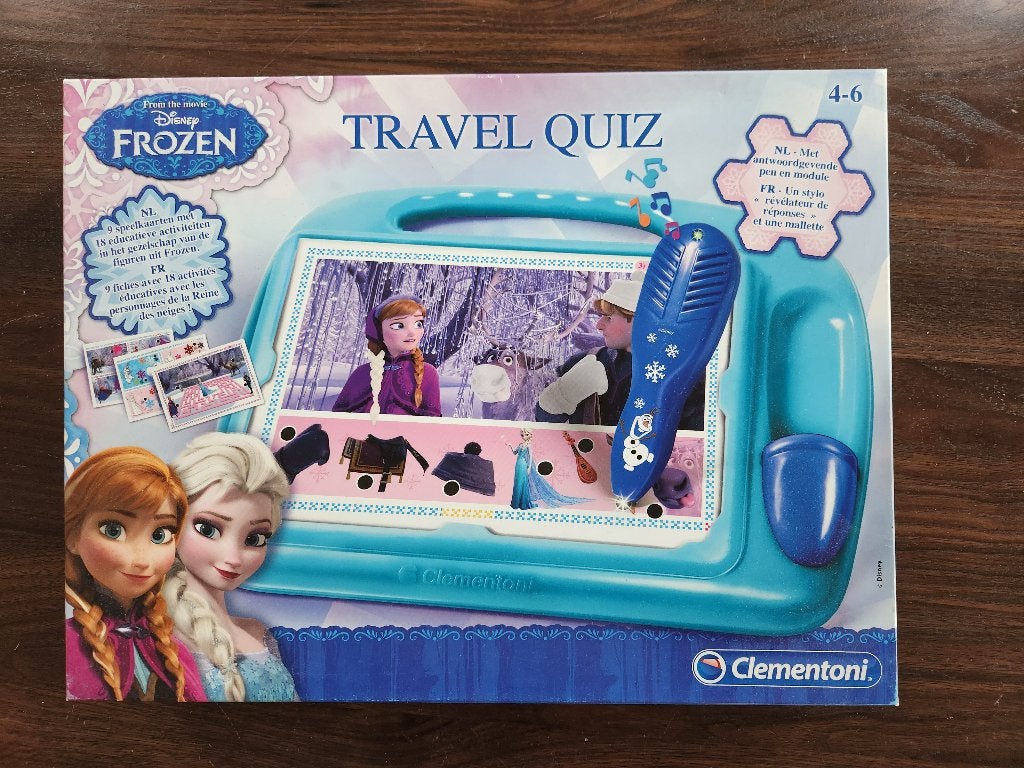Travel quiz - reisspel Frozen, Ophalen, Gebruikt, Puzzelen, Met geluid