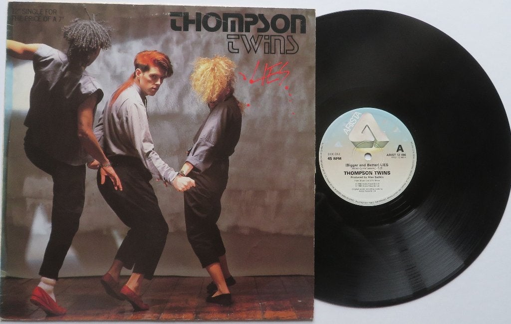 Thompson Twins - Lies. Maxi, Gebruikt, New wave, EP, 12 inch