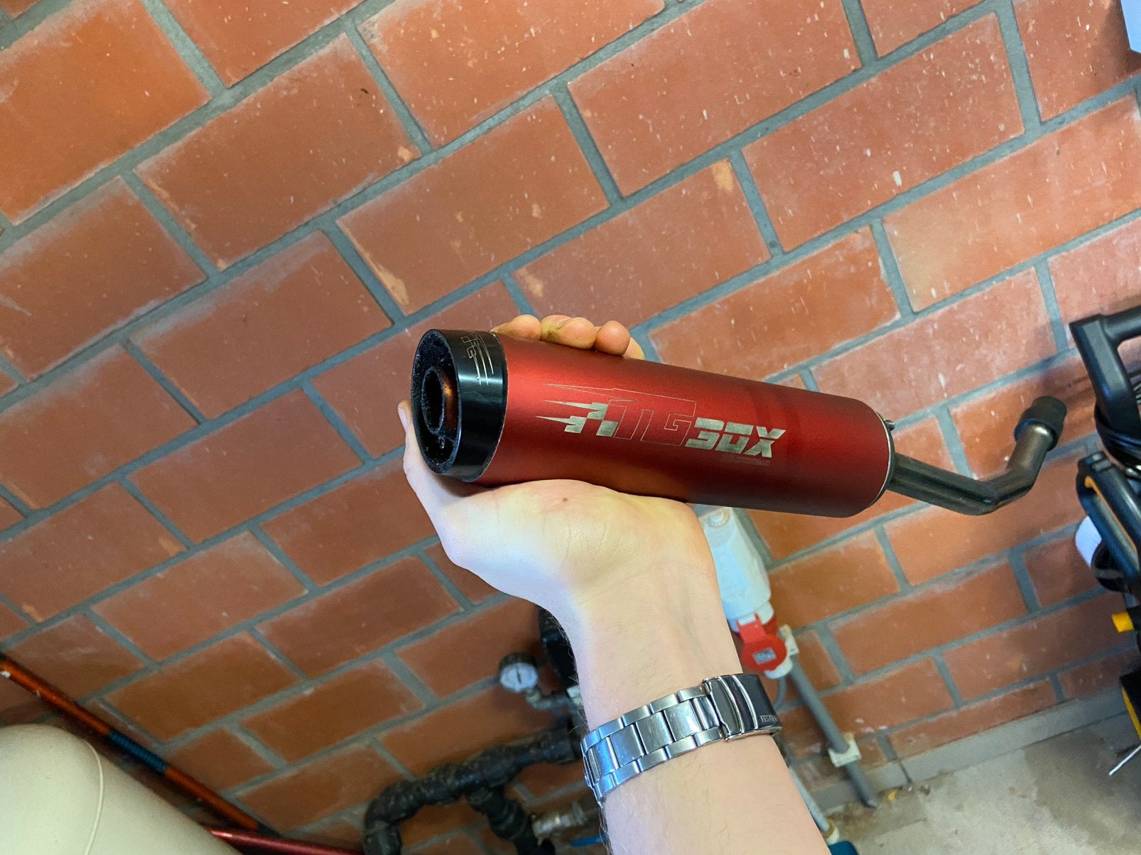 Tecnigas evo 2 steel, Ophalen, Zo goed als nieuw, Uitlaat