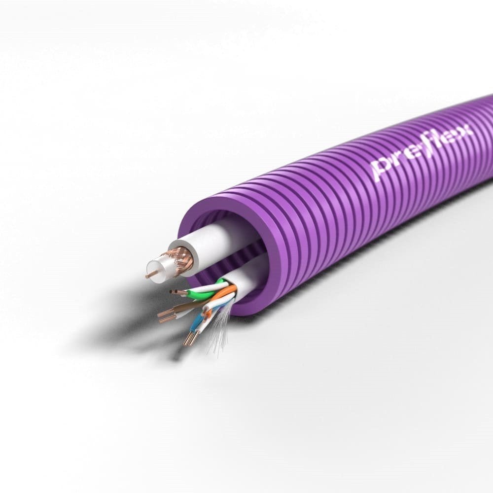 Flexpijp 3/4 UTP CAT6 + COAX 75 kabel 20mm (100 mete), Verzenden