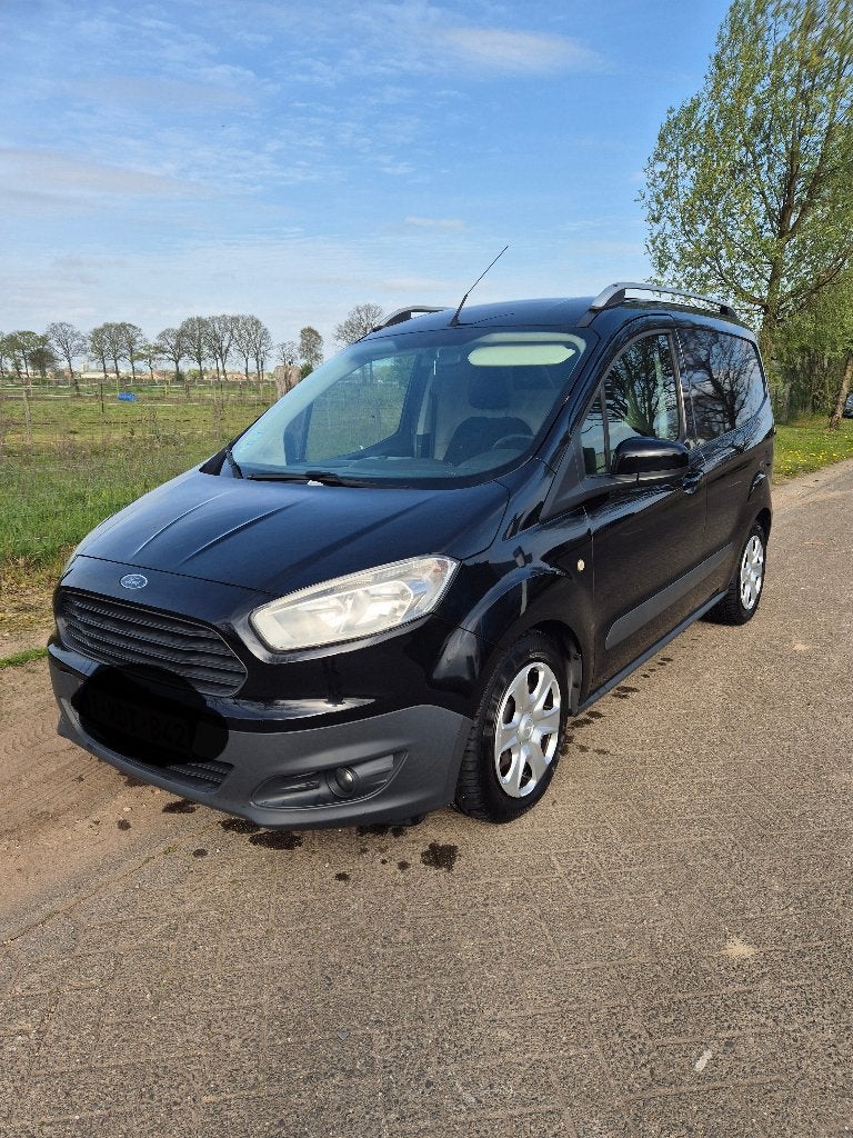 Ford transit courier, Voorwielaandrijving, 4 cilinders, Leder en Stof, Zwart