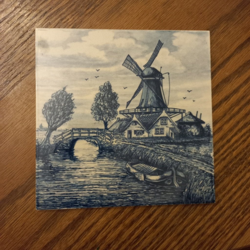 Delftse tegel 15cm, Antiek en Kunst, Ophalen