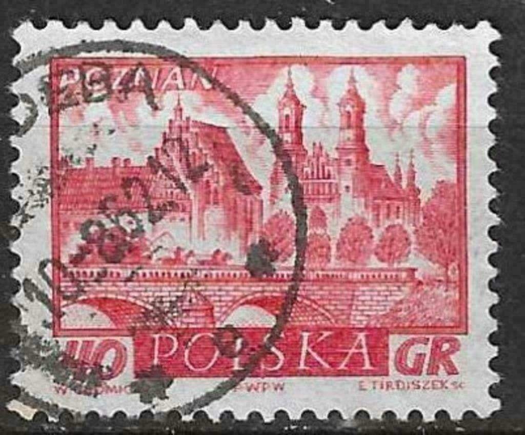 Polen 1960 - Yvert 1055 - Historische stad - Poznan (ST), Verzenden, Polen, Gestempeld