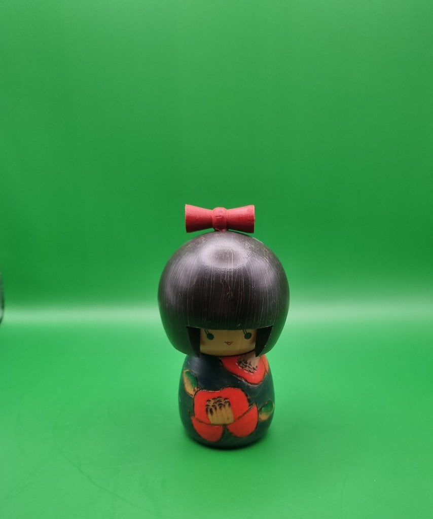 Kokeshi vintage de Miyama Keiji, Enlèvement ou Envoi, Japon, Bois, Peint