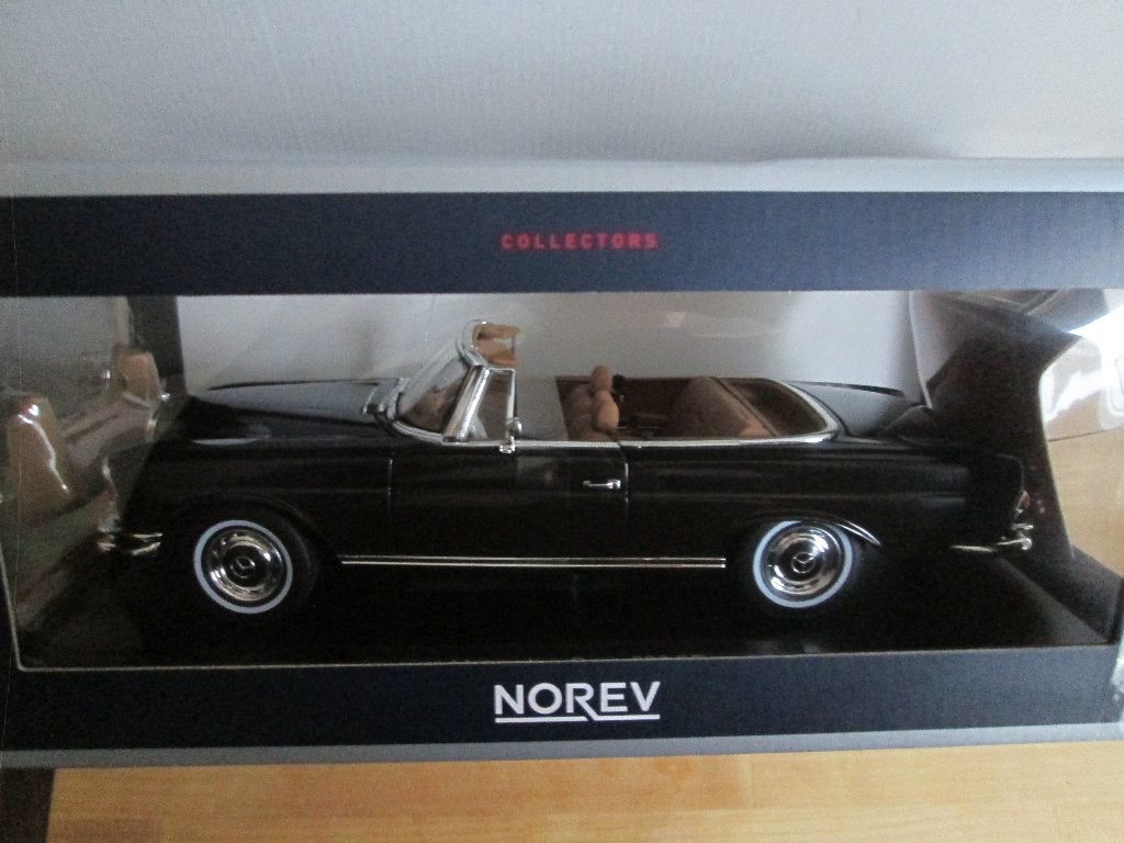 Norev Mercedes-Benz 280 SE Cabrio 1969 dunkelbraun 1:18, Hobby & Loisirs créatifs, Voitures miniatures | 1:18, Enlèvement ou Envoi