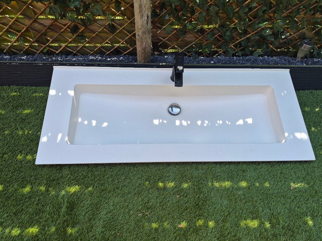 Evier a encastrer salle de bain 120cm, Lavabo ou Évier, Moins de 25 cm, Enlèvement, Utilisé