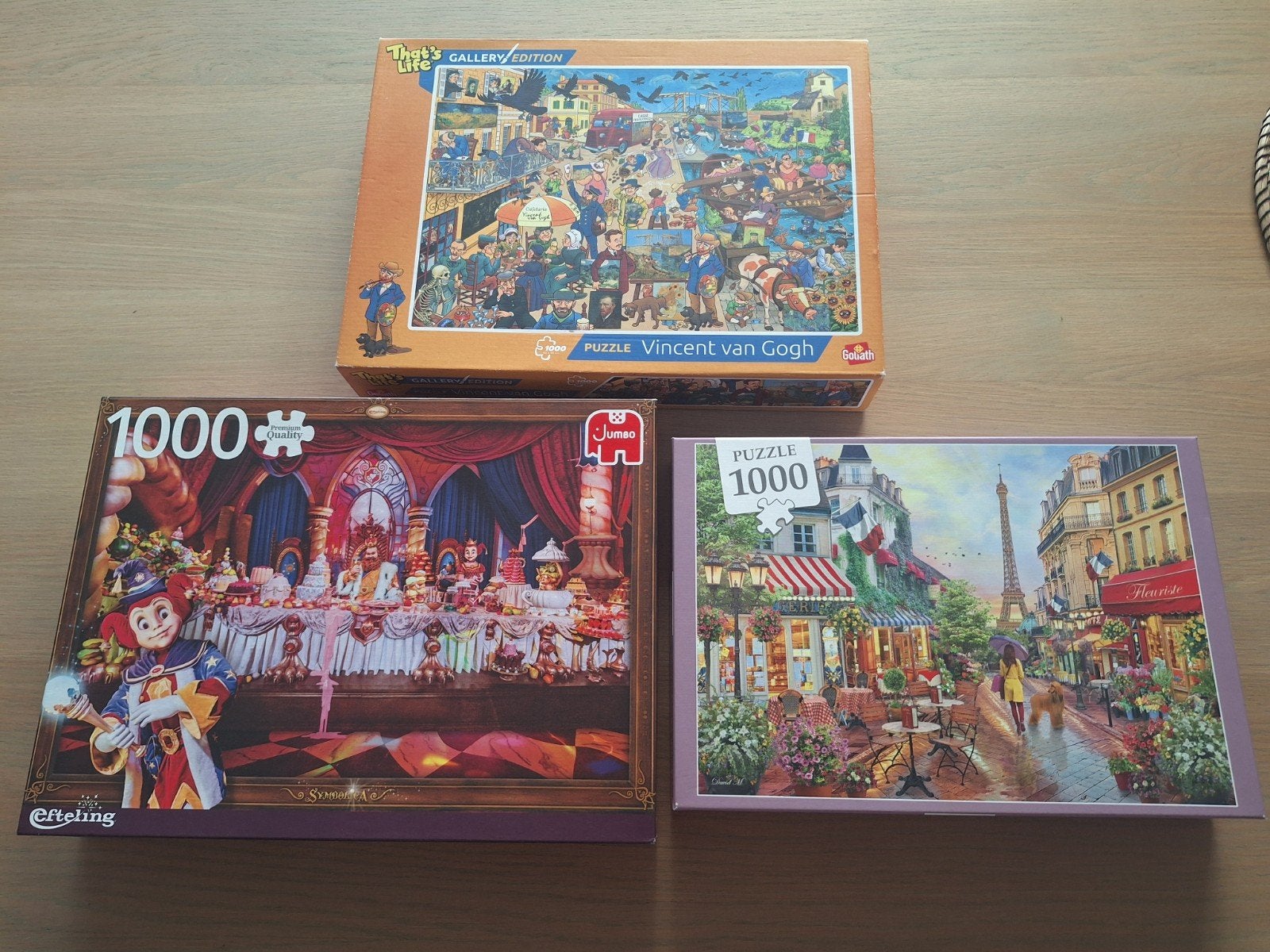 Puzzels 1000 stuks, Enlèvement