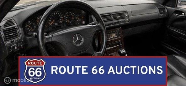 Mercedes-Benz SL 500 | 1995 | Route 66 Auctions, Auto's, Zwart, Mercedes-Benz, Bedrijf, Handgeschakeld