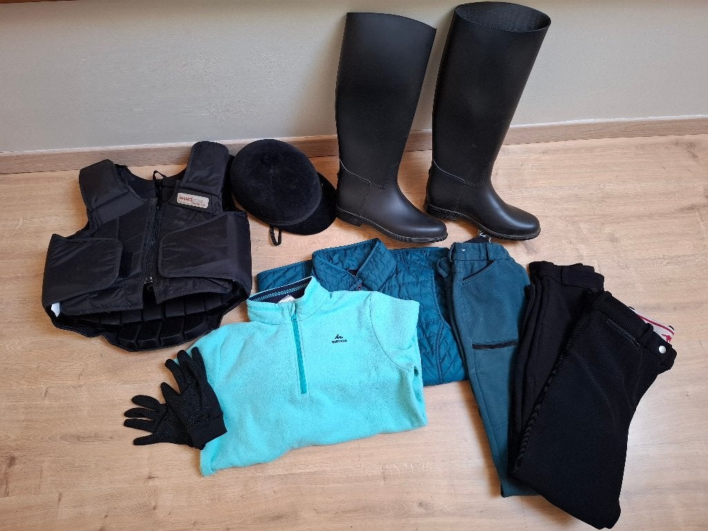 Paardrijkleding 12 jaar, Kinderen, Fouganza, Ophalen of Verzenden, Zo goed als nieuw