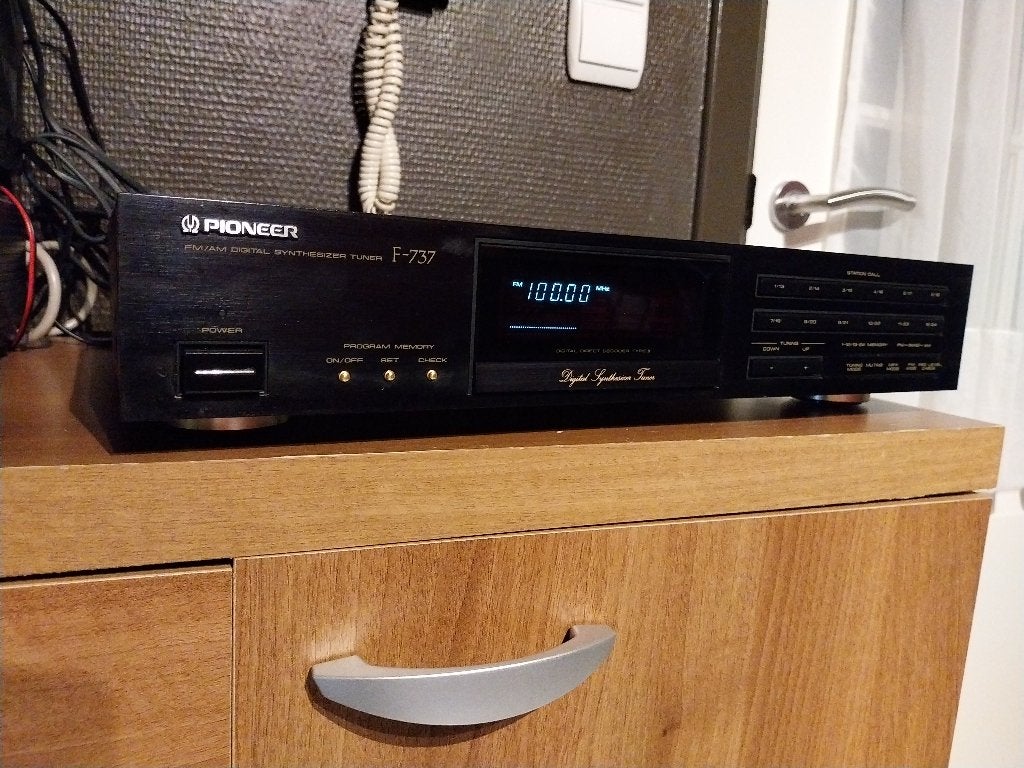 Pioneer F-737 audiofiele tuner, Ophalen, Gebruikt