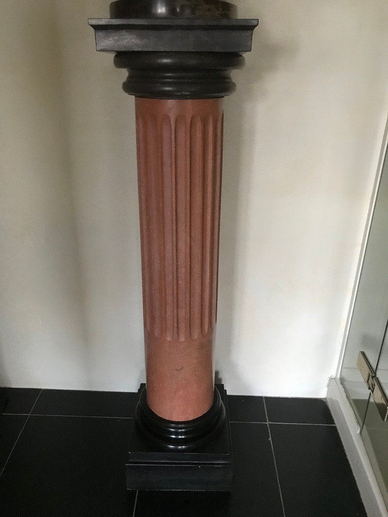 UNIEK mooie MARMEREN ZUIL eventueel ook te koop met VAAS, Enlèvement, Comme neuf