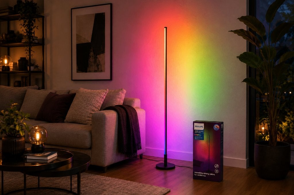 Philips RGBIC Ambient Floor Lamp 142 cm – new/sealed, Maison & Meubles, Neuf, Autres culots, Contemporain, 100 à 150 cm