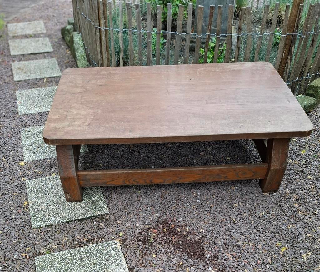 Massief eiken salontafel, Ophalen