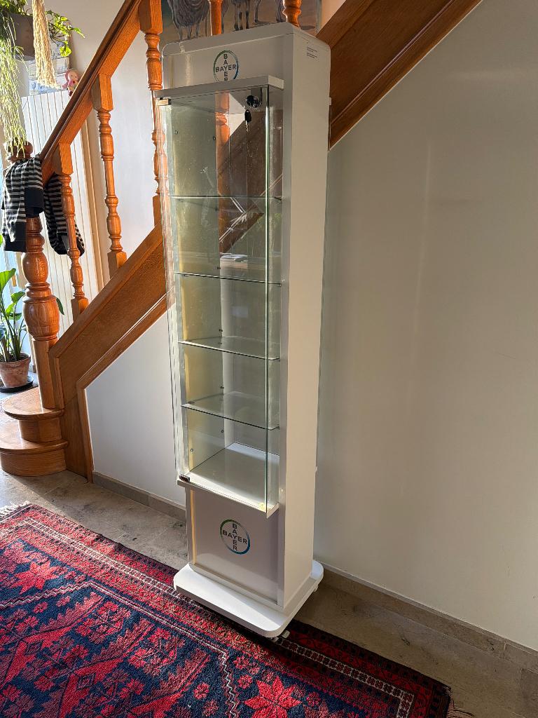 Vitrinekastje, Huis en Inrichting, Ophalen, Gebruikt, Glas, Met deur(en)