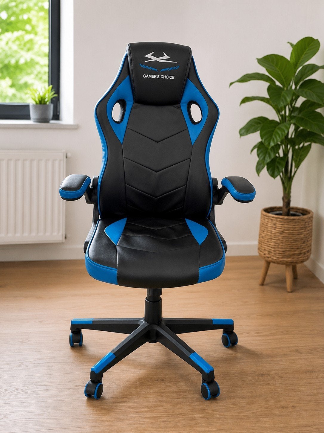 Gamestoel / bureaustoel in zeer goede staat!, Ophalen, Blauw, Zo goed als nieuw, Gaming bureaustoel