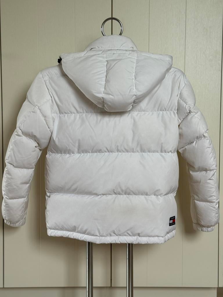 Tommy Jeans Alaska Puffer Jas - Maat S, Ophalen of Verzenden, Zo goed als nieuw, Maat 36 (S), Wit