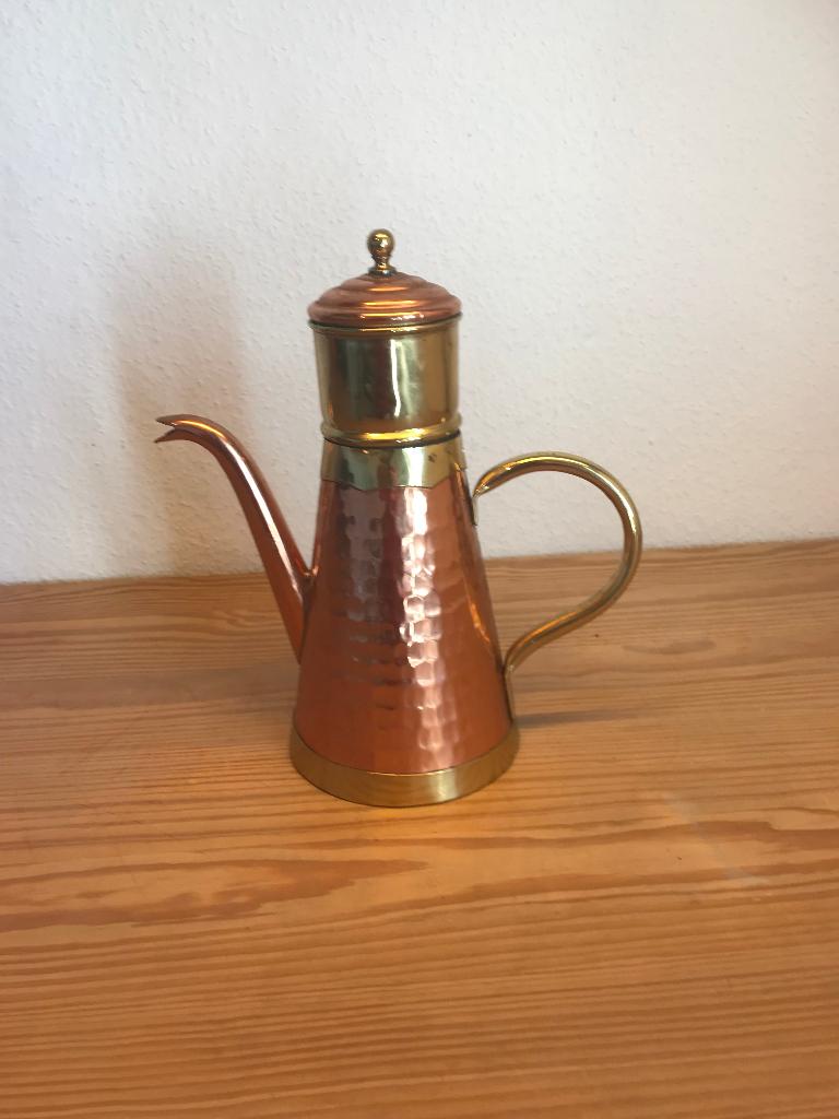 Te koop: Koperen koffie-/theepot – Vintage – Mooie staat, Ophalen