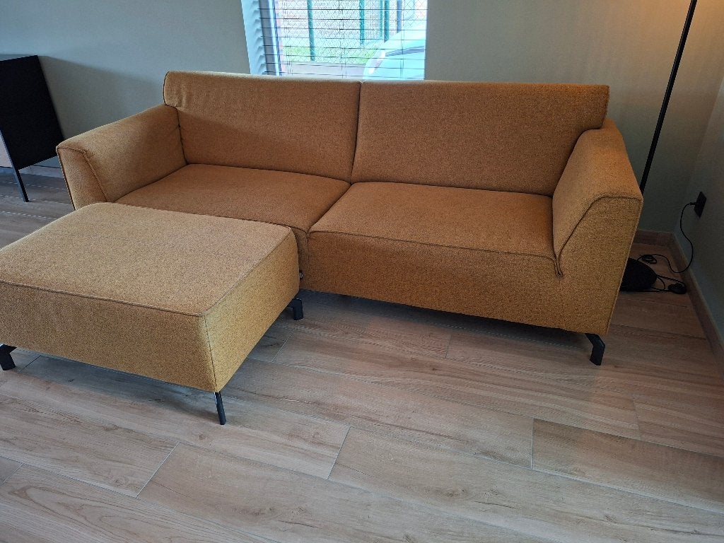 3 zitzetel met poef, Huis en Inrichting, Ophalen, 150 tot 200 cm, Driepersoons, 75 tot 100 cm