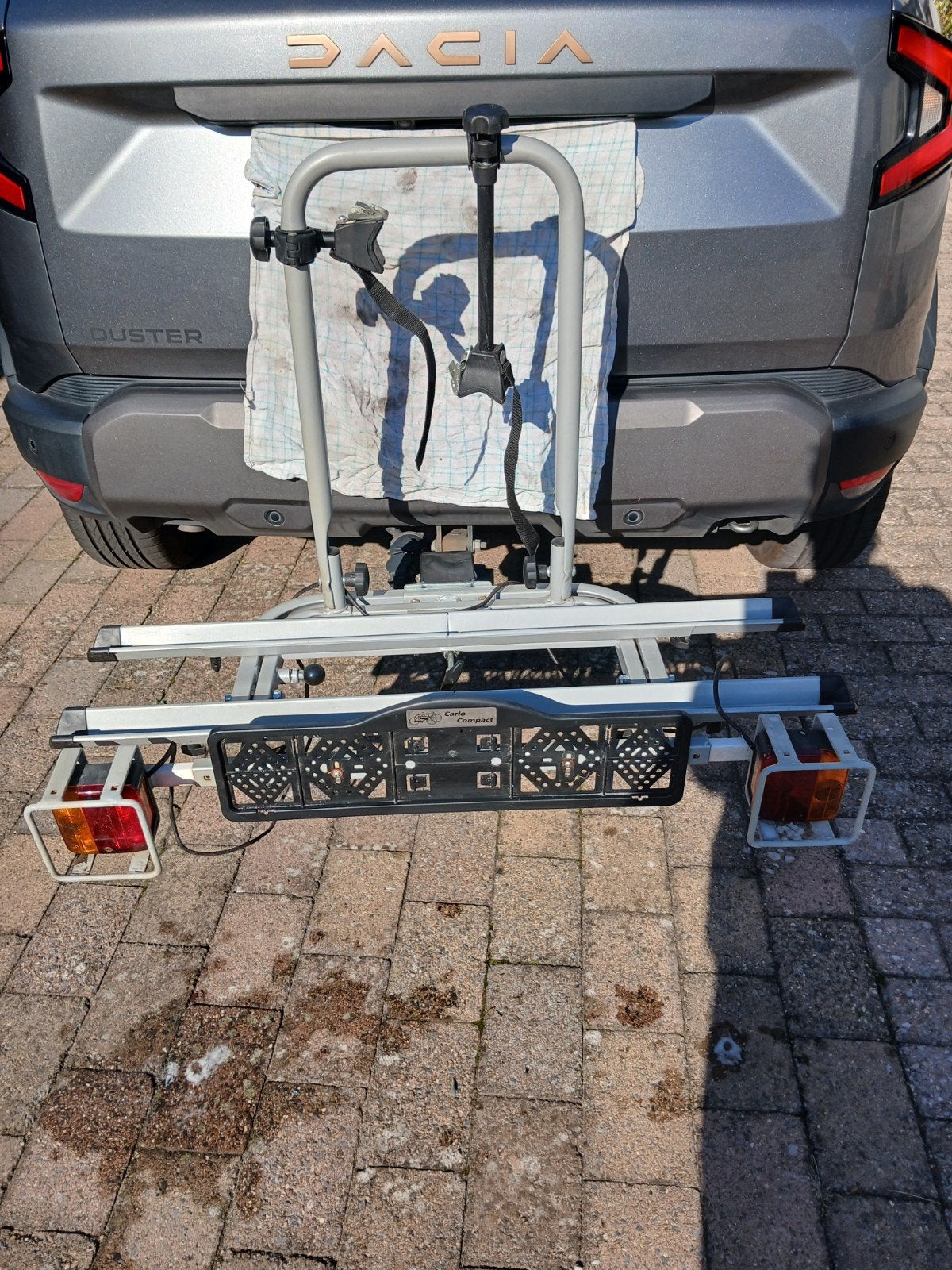 een kantelbare  carlo fietsdrager voor 2 fietsen, Ophalen, 2 fietsen, Zo goed als nieuw, Elektrische fiets