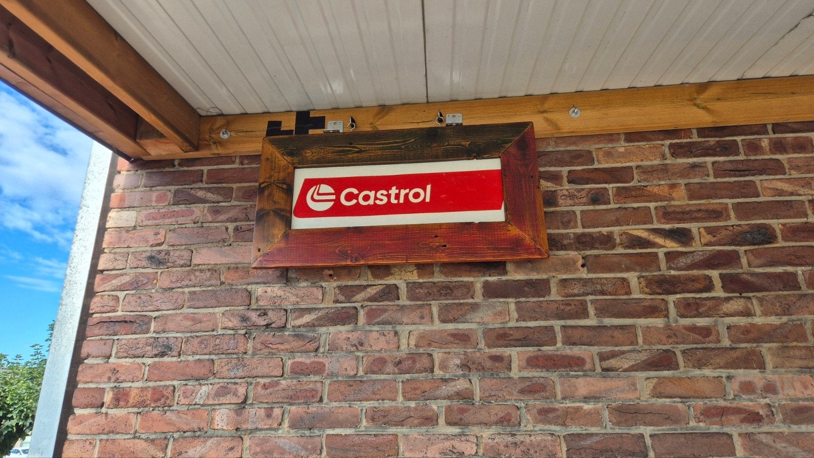 Castrol wallart, Ophalen, Gebruikt, Reclamebord