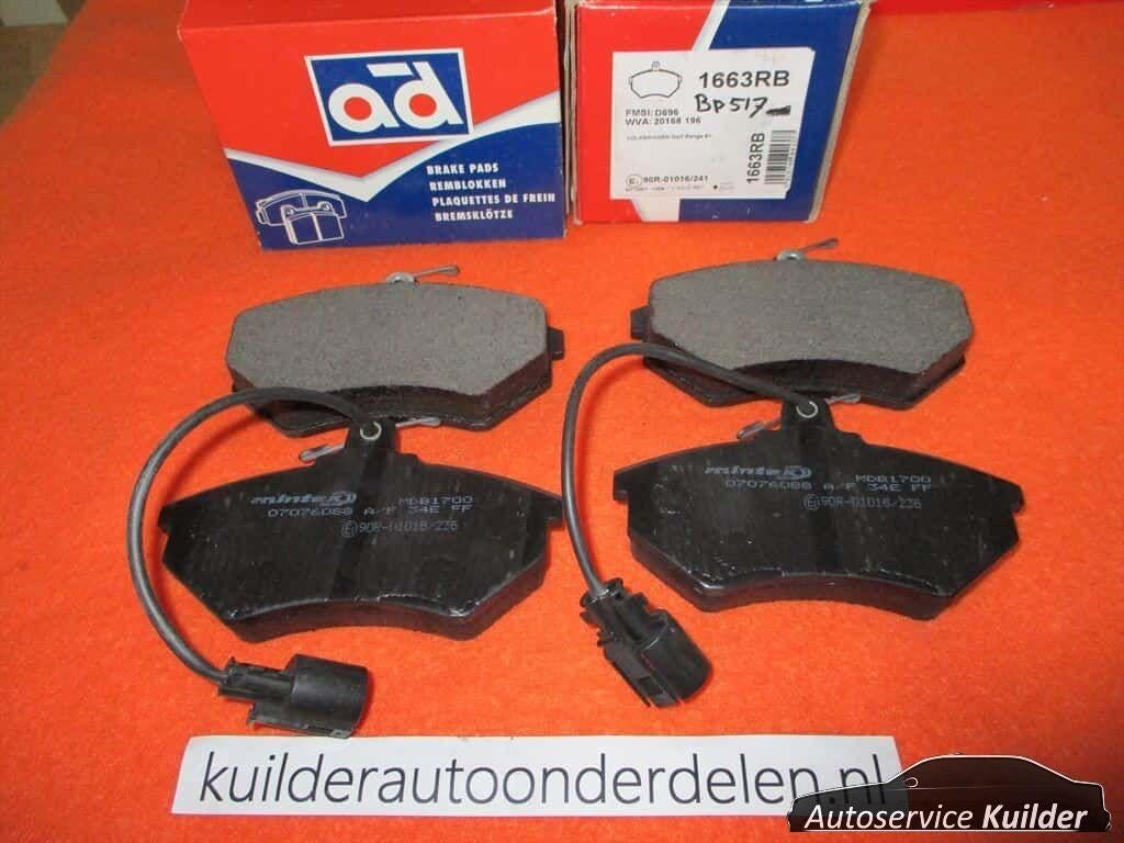 Remblokken achter Audi 80 Cabrio Coupe Sedan (89) VW Golf3 V, -, -, Nieuw, Ophalen of Verzenden