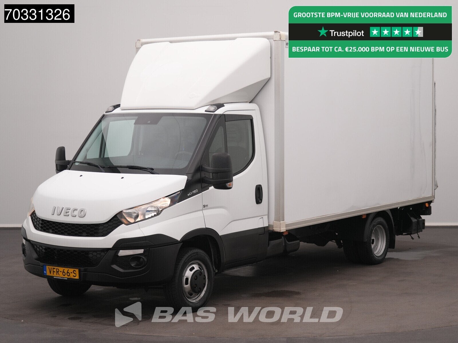 Iveco Daily 35C15 3.0L Laadklep 3,5t Trekhaak Zijdeur Dubbel, Autos, Achat, 2972 kg, Entreprise, Boîte manuelle