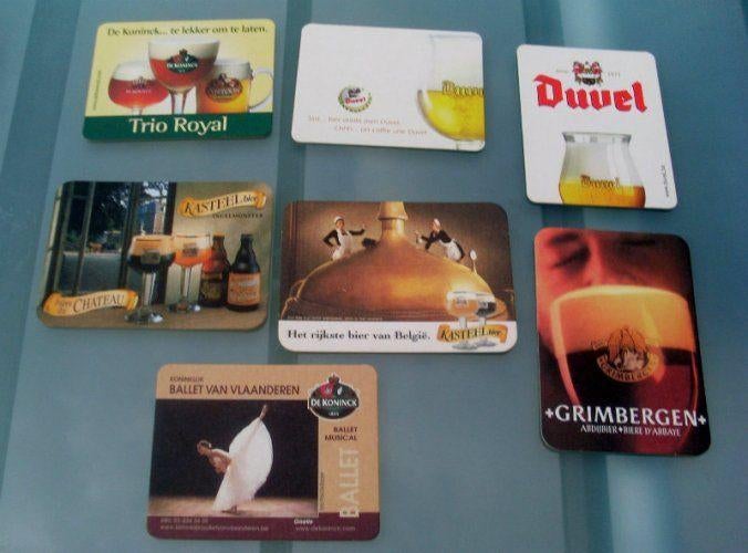 7 bierviltjes, Verzamelen, Biermerken, Zo goed als nieuw, De Koninck, Ophalen of Verzenden