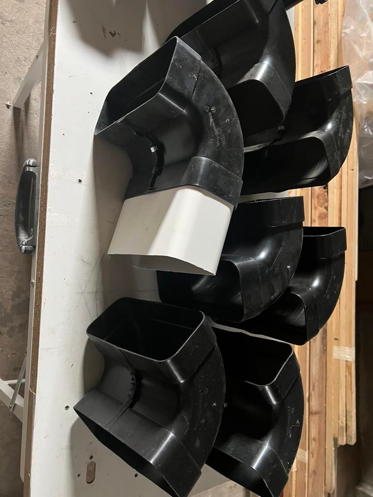 Platte luchtkanalen pvc. Diverse hulpstukken, Enlèvement, Comme neuf