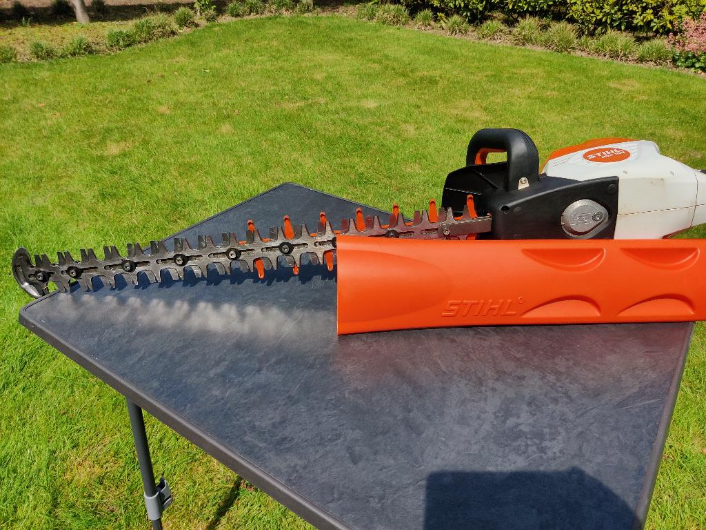 Stihl heggenschaarHSA100 met draaibaar handvat nieuwstaat, Jardin & Terrasse, Taille-haies, Enlèvement, Comme neuf, Batterie, Stihl