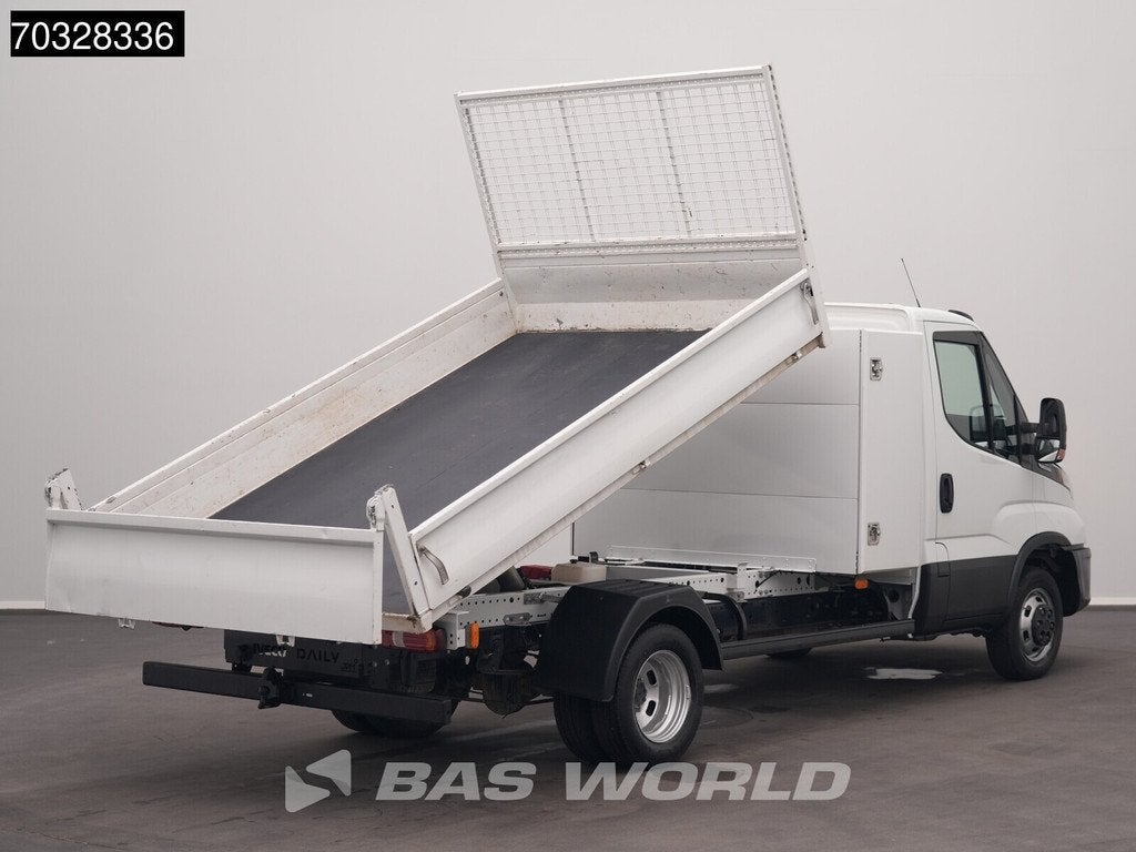 Iveco Daily 35C14 Automaat Dubbellucht Kipper met Kist 3,5t, Auto's, Bestelwagens en Lichte vracht, Automaat, Stof, Gebruikt, Euro 6