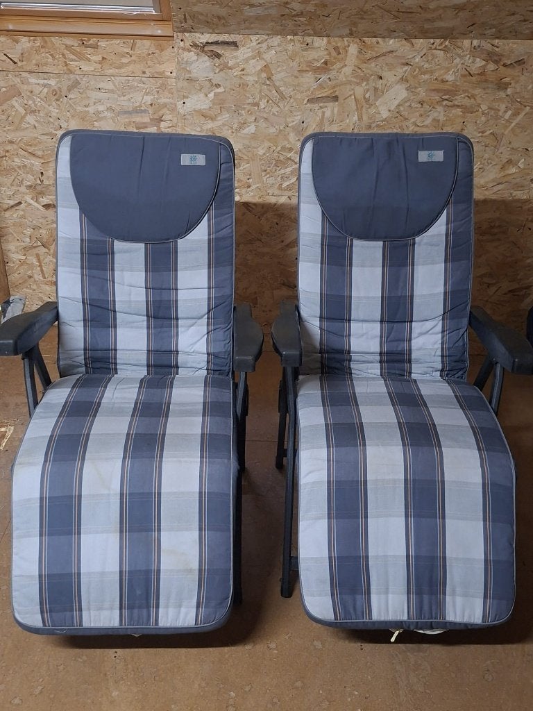 Ligzetel, Jardin & Terrasse, Chaises longues, Enlèvement, Utilisé, Synthétique, Pliant