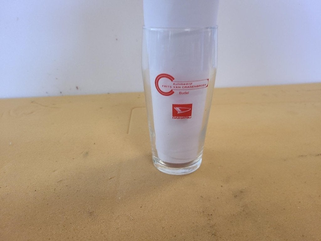 glas bierglas fluitje autobedrijf van cranenbroek, Ophalen of Verzenden, Zo goed als nieuw, Bierglas
