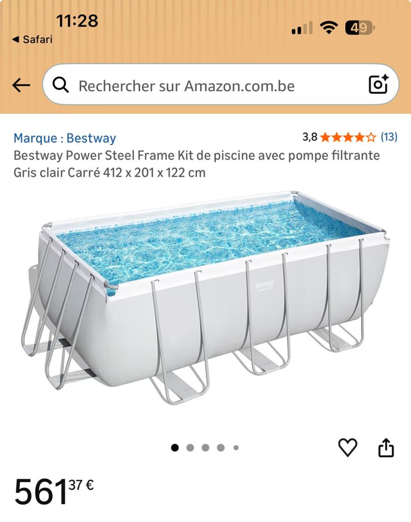 Piscine Bestway neuve, emballée et jamais ouverte, Enlèvement, Comme neuf