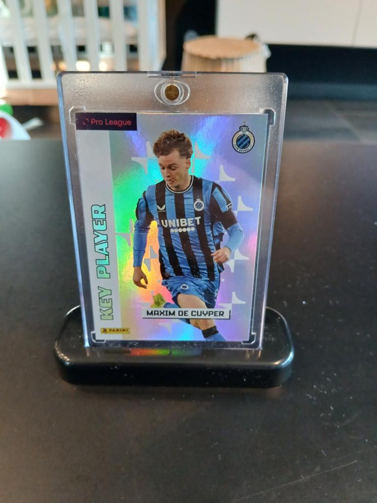 Maxim De Cuyper Club Brugge panini kaart in mooie houder, Ophalen of Verzenden
