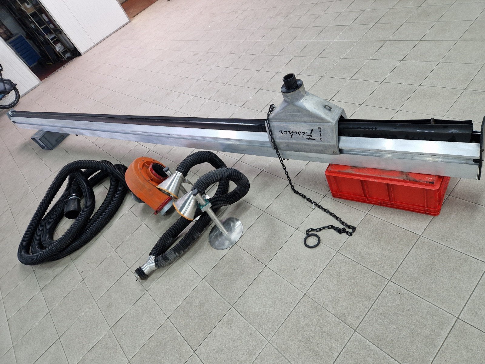 Afzuiging voor werkplaats