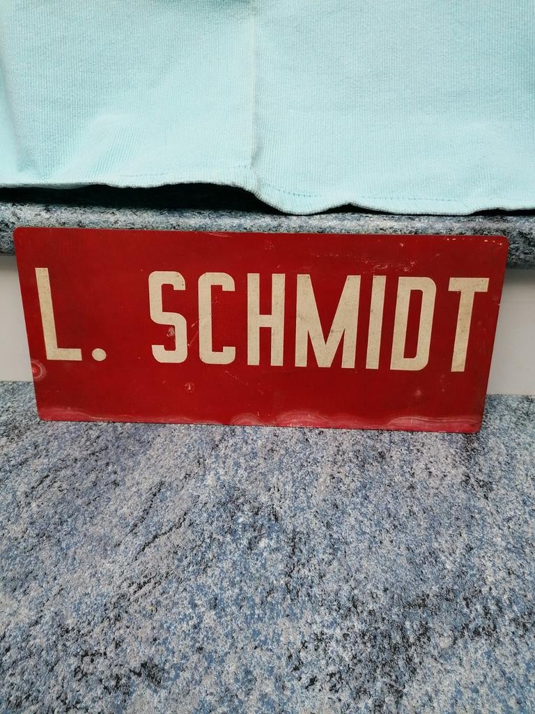 Origineel Rood Trambord Brussel - L. Schmidt Etterbeek, Enlèvement, Utilisé, Tram
