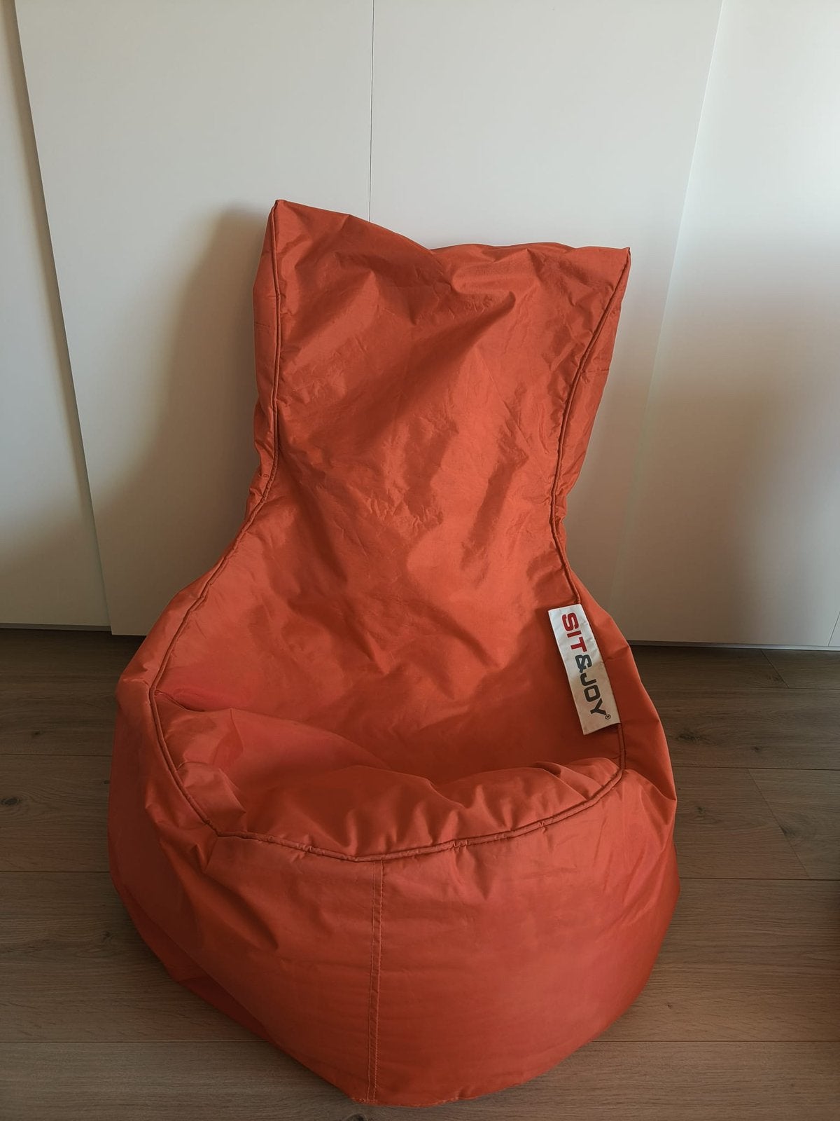 Zitzak Sit & Joy oranje, Ophalen, Zo goed als nieuw
