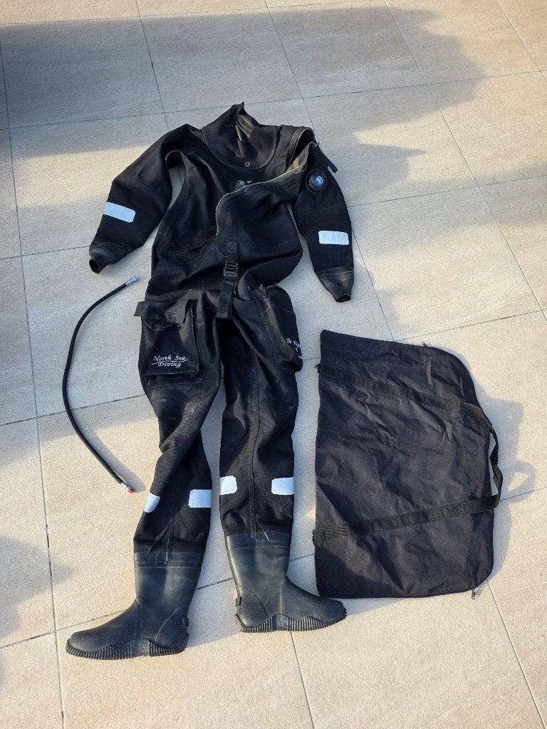 North Sea Diving Droogpak 184cm, Watersport en Boten, Ophalen, Gebruikt, Duikpak