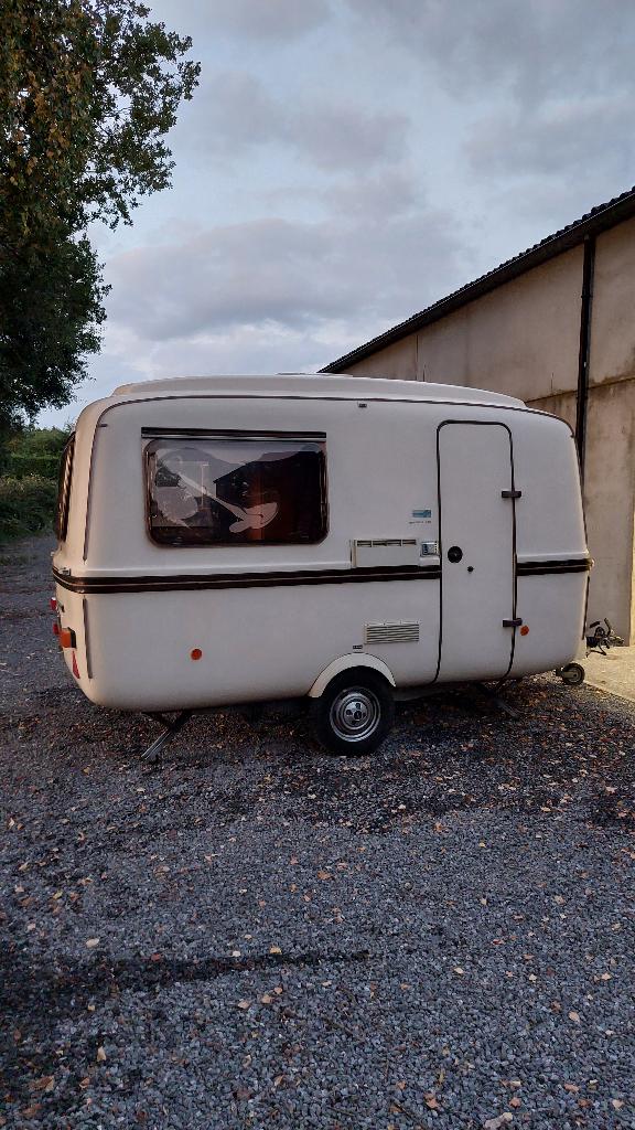 Caravane Vintage Lander Graziella 340 1983, Overige merken, Standaardzit, Omvormbare zithoek, Tot en met 3