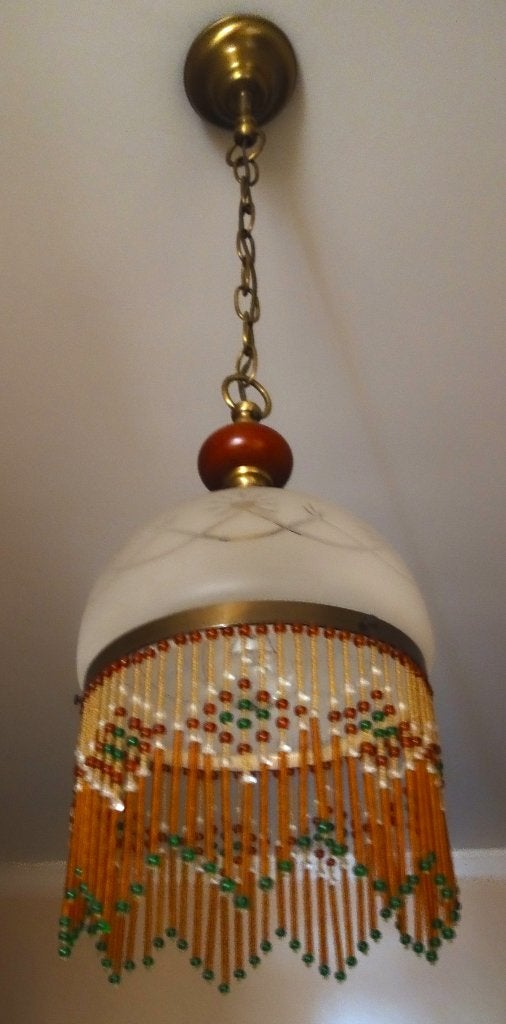 Mooie kraaltjes lamp Plafondlamp, Ophalen, Meerkleurig, Plafondlamp, Glas