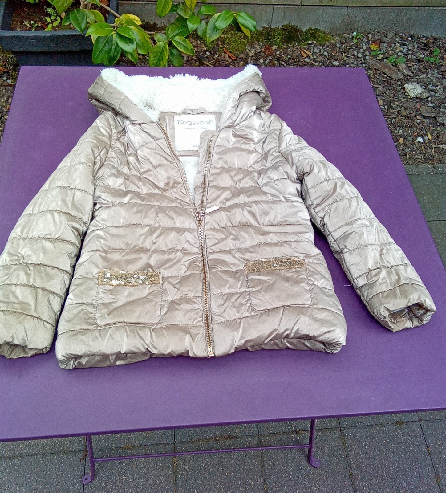 Jas Trybeyond meisjes M110-116, Meisje, Trybeyond, Ophalen of Verzenden, Zo goed als nieuw