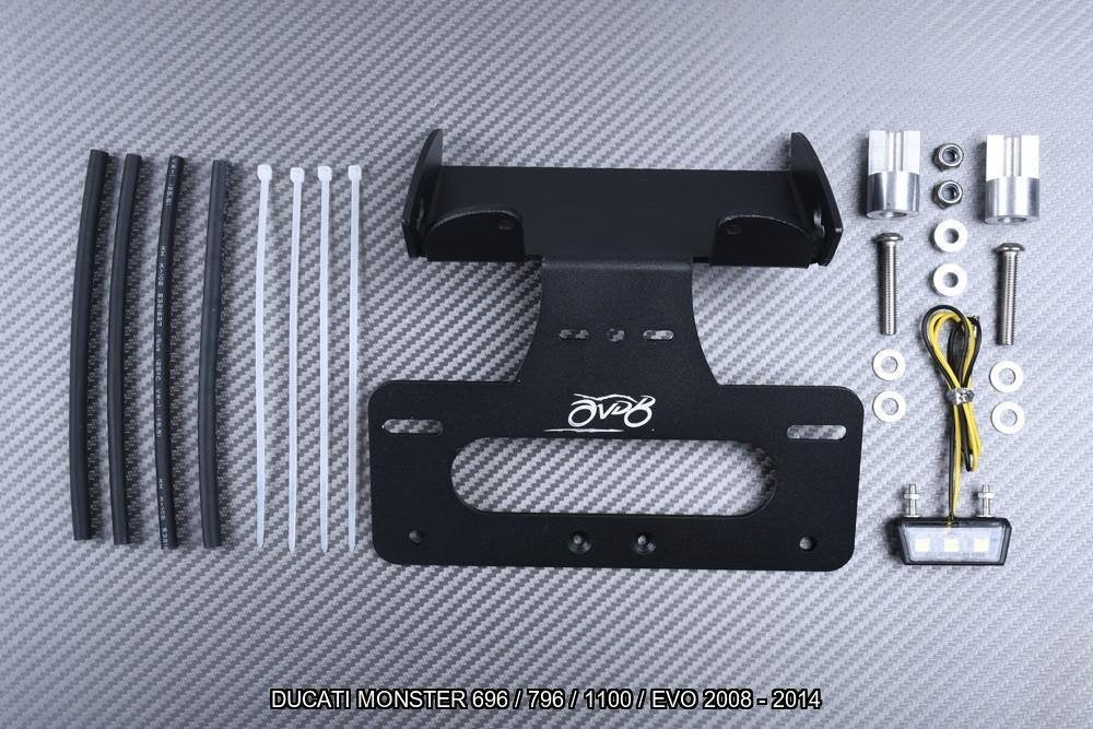 Kentekenplaathouder DUCATI MONSTER 696 796 1100 2008 - 2014, Motoren, Ophalen of Verzenden, Nieuw