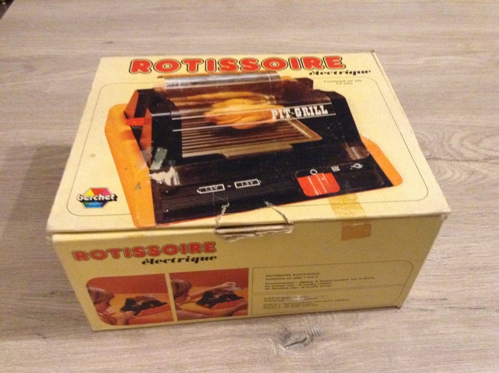 Plastic vintage kip Pitt-grill speelgoed set (Batterijen), Ophalen of Verzenden, Gebruikt, Kunststof, Speelkeuken-accessoire