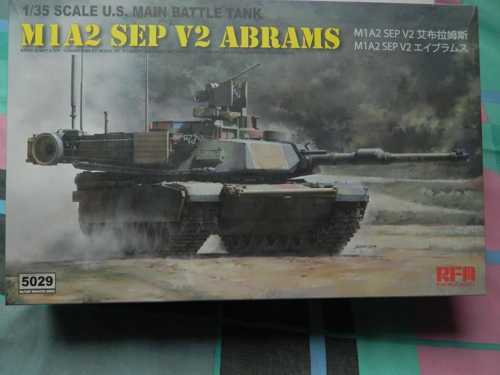 1/35 Reye Field Models M1A2 Abrams, Hobby en Vrije tijd, Modelbouw | Auto's en Voertuigen, Overige merken, Tank, 1:32 tot 1:50