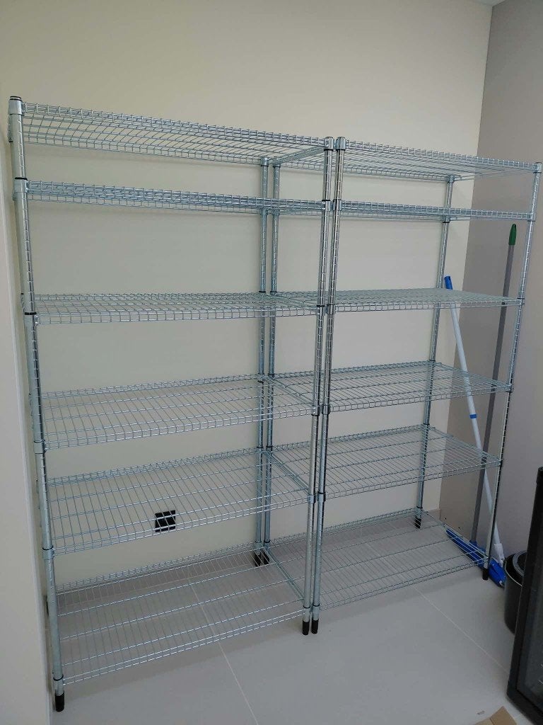 4x stalen stellingkast (prijs per stuk), Ophalen, Zo goed als nieuw