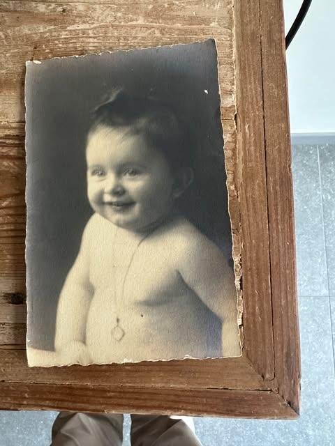 postkaart garden photo Tournai 1927 kind child, Ophalen of Verzenden, 1920 tot 1940, Ongelopen, Kinderen