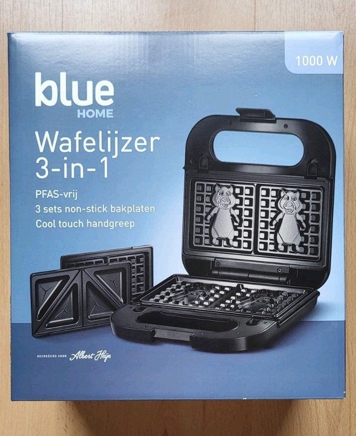 Blue Home Wafelijzer (NIEUW), Enlèvement, Plaques amovibles, Neuf