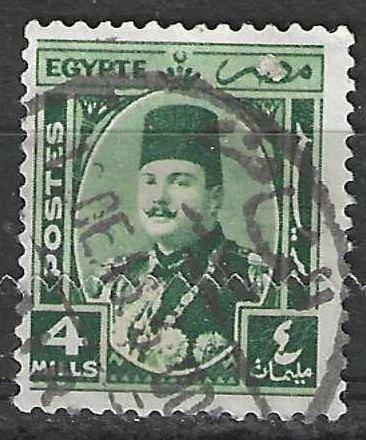 Egypte 1944/1946 - Yvert 226 - Koning Farouk  (ST), Postzegels en Munten, Postzegels | Afrika, Verzenden, Egypte, Gestempeld