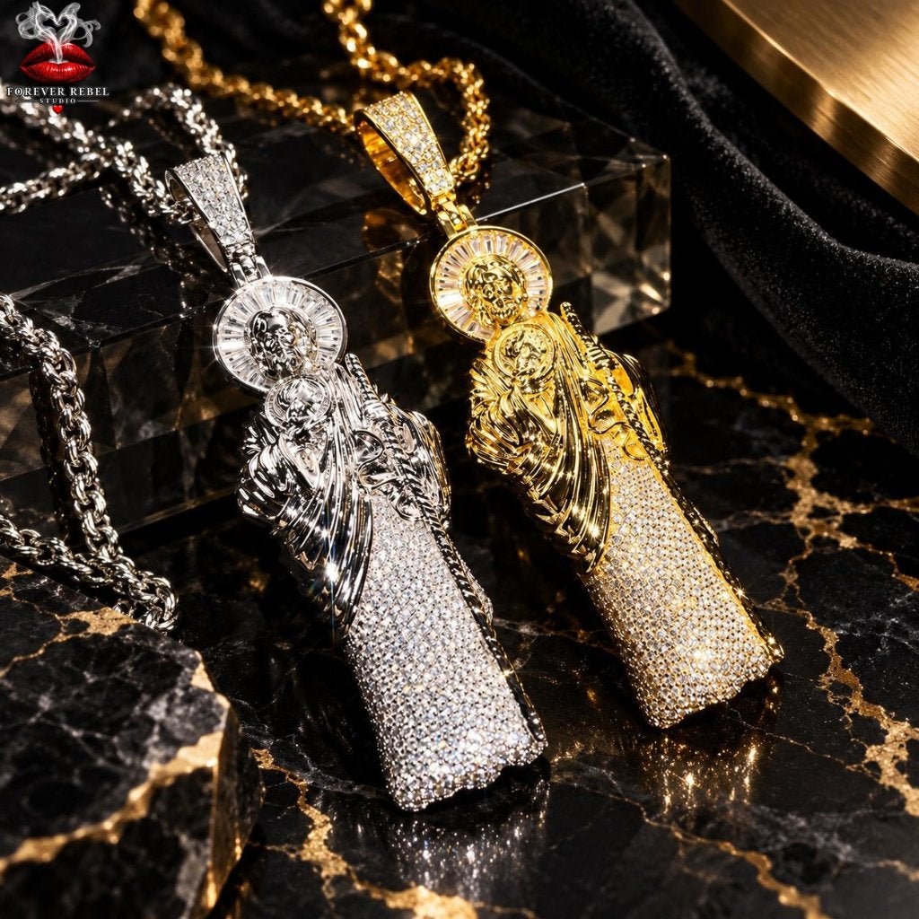 The Apostle - Jezus - 925 Zilver met Moissanites, Handtassen en Accessoires, Verzenden, Nieuw, Zilver, Zilver